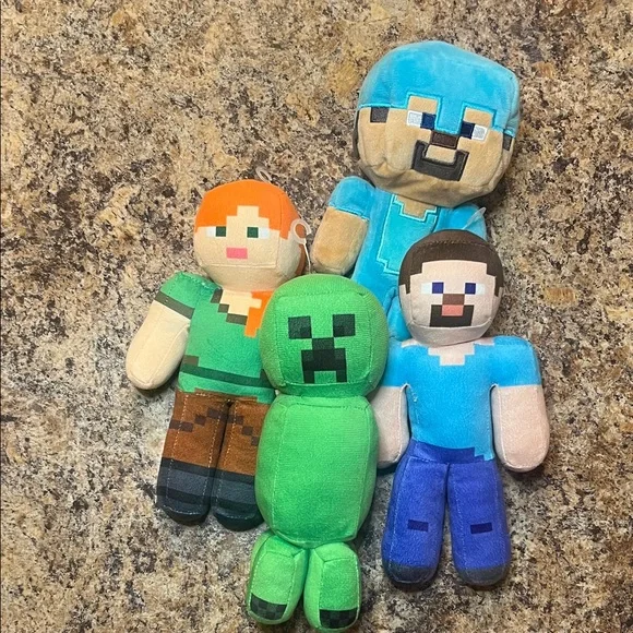 Minecraft plushy bundle of 5 - Picture 2 of 4